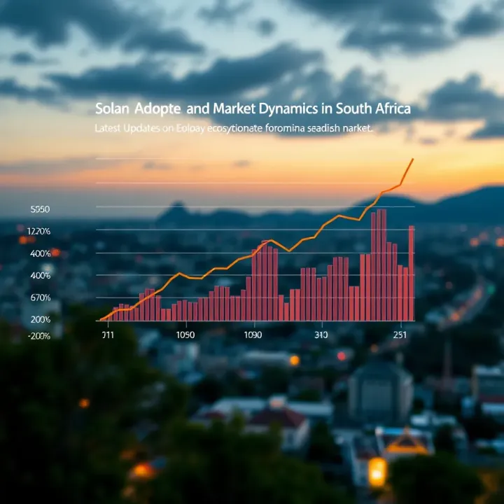 Graph showing Solana ecosystem growth and market trends in South Africa