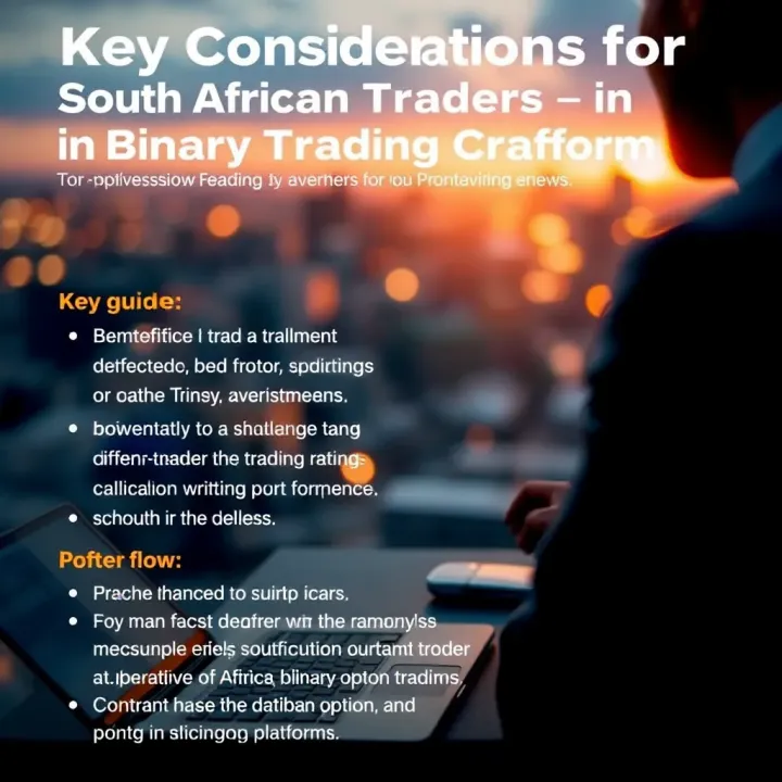 Visual guide highlighting key factors South African traders should consider when evaluating binary option trading platforms