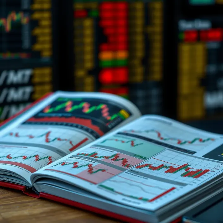 Illustration of common trading book patterns showing different technical chart formations