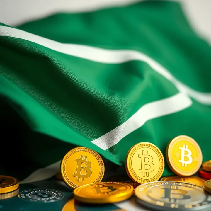 Payment Methods for Crypto Deposits in South Africa South African flag with digital currency icons depicting exchange and payment options