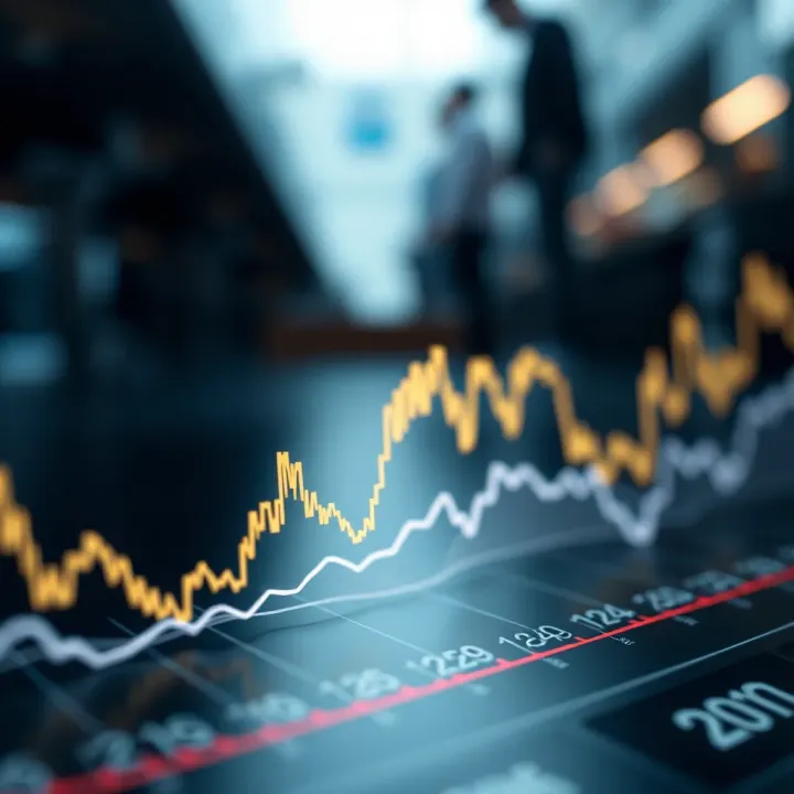 Graph showing Ethereum price fluctuations influenced by various market factors