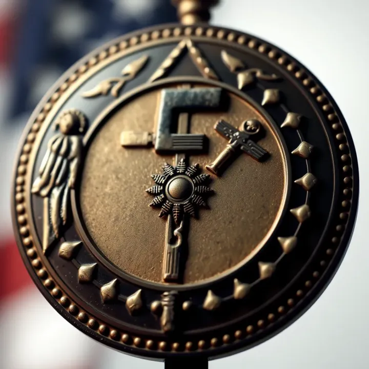 Symbol representing the origins and teachings of the Five Percent Nation with cultural motifs