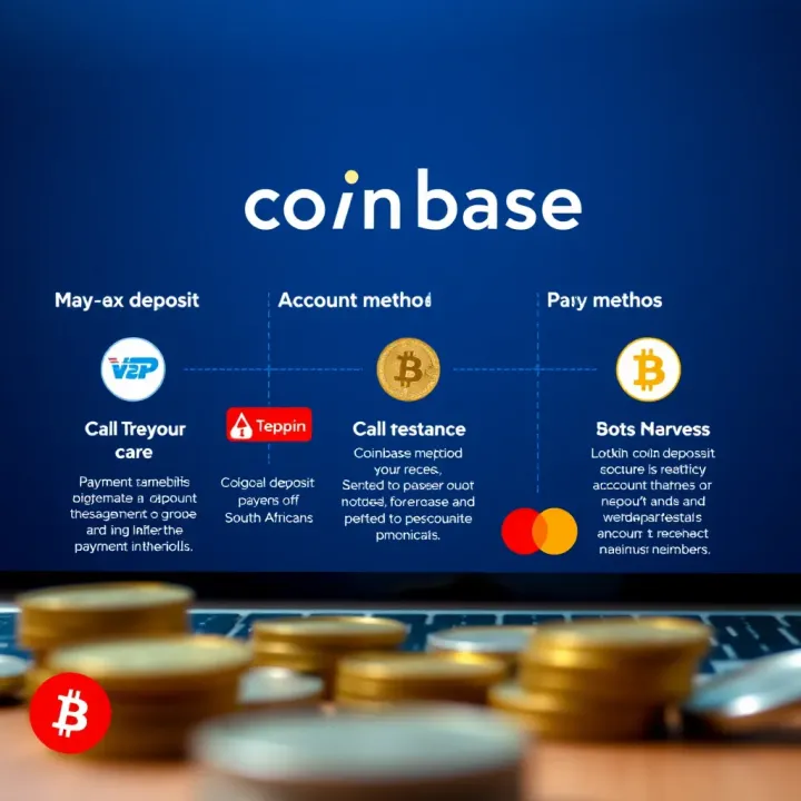 Illustration showing different payment methods available on Coinbase for account funding