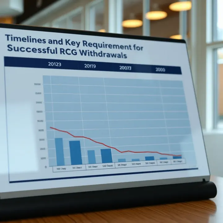 Chart displaying timelines and key requirements for successful RCG withdrawals