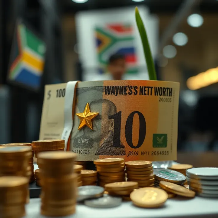 Visual representation of Ref Wayne's net worth growth in South African Rands over time