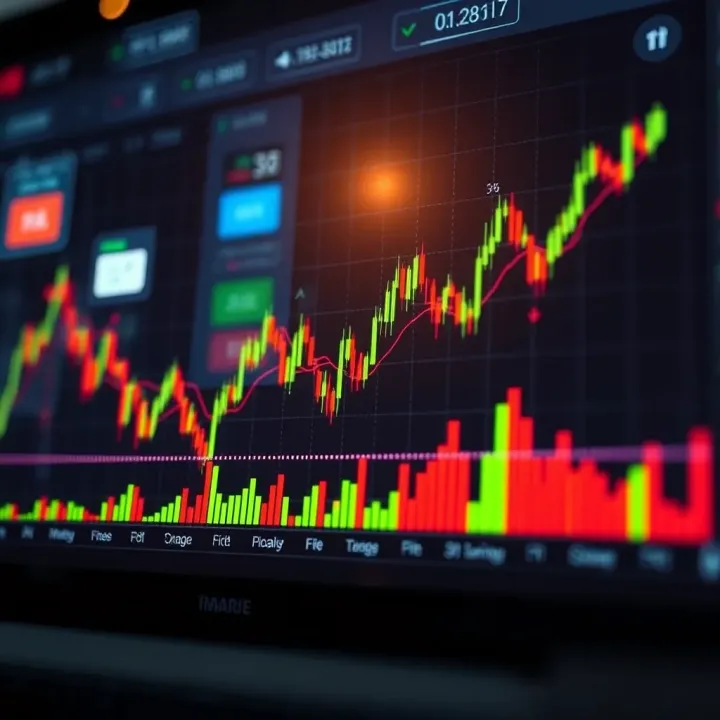 Graph showing the impact of automated trading on global financial markets