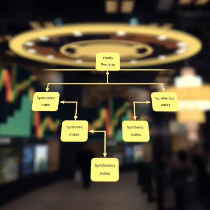 Components and Structure of Synthetic Indices Diagram illustrating the components and structure of synthetic indices in financial markets