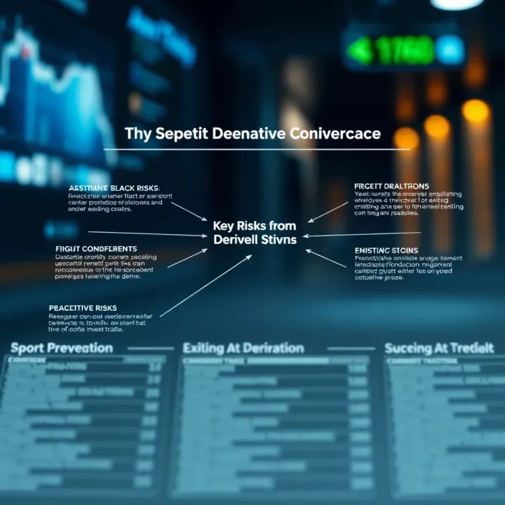 Diagram showing key factors and risks associated with exiting derivative positions in South African markets